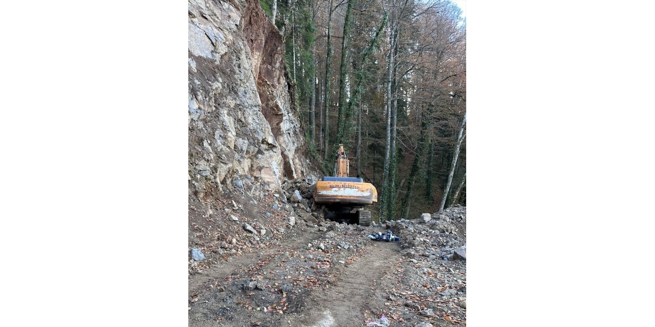 Karabük'te üzerine kaya düşen iş makinesinin operatörü hayatını kaybetti