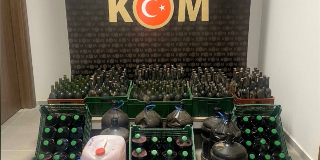 Tekirdağ'da 385 litre sahte içki yakalandı