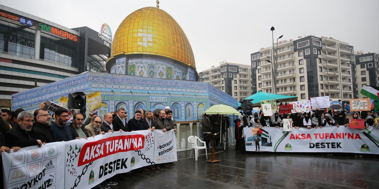 Diyarbakır ve Şırnak'ta İsrail'in Gazze'deki saldırıları protesto edildi