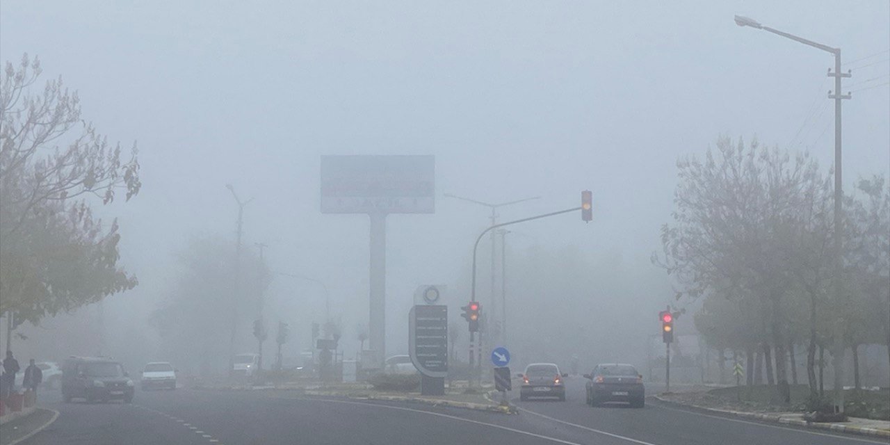 Diyarbakır'da sis etkili oldu