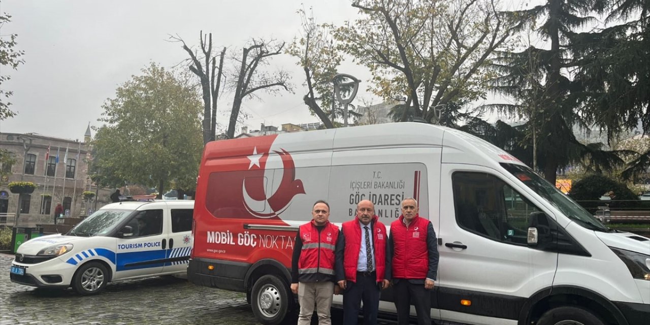 Düzensiz göçmenlerin tespitini yapan Mobil Göç Noktası aracı Trabzon'da hizmete başladı