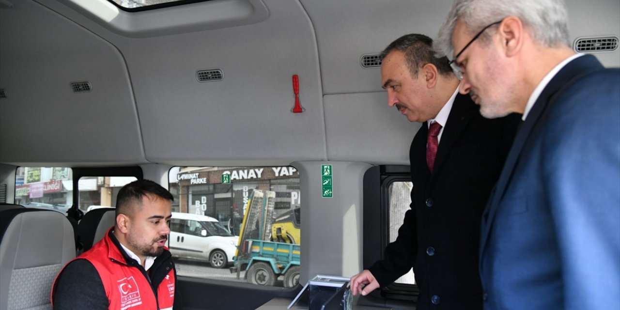 Düzensiz göçmenlerin tespitinin yapıldığı Mobil Göç Noktası aracı Tekirdağ'da hizmette