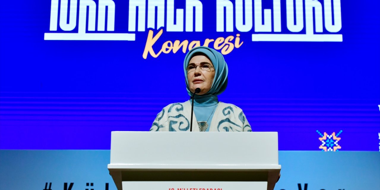 Emine Erdoğan, 10. Milletlerarası Türk Halk Kültürü Kongresi'nde konuştu: