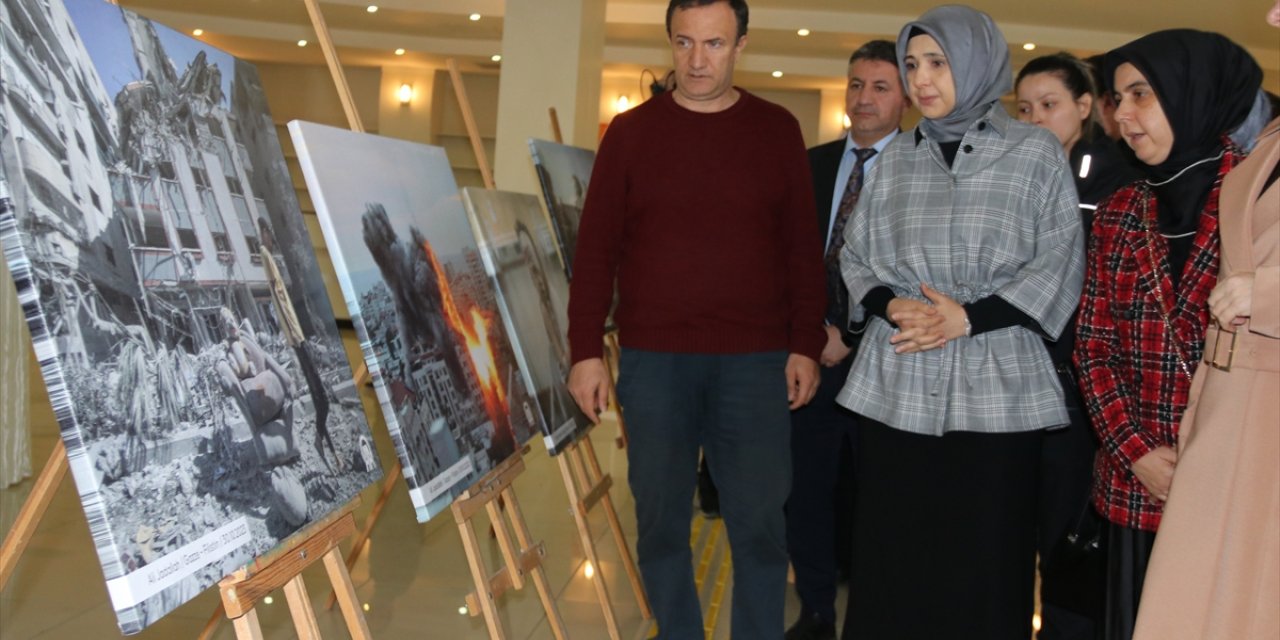 Diyarbakır'da AA muhabirlerinin Gazze'de çektiği fotoğraflardan oluşan sergi açıldı