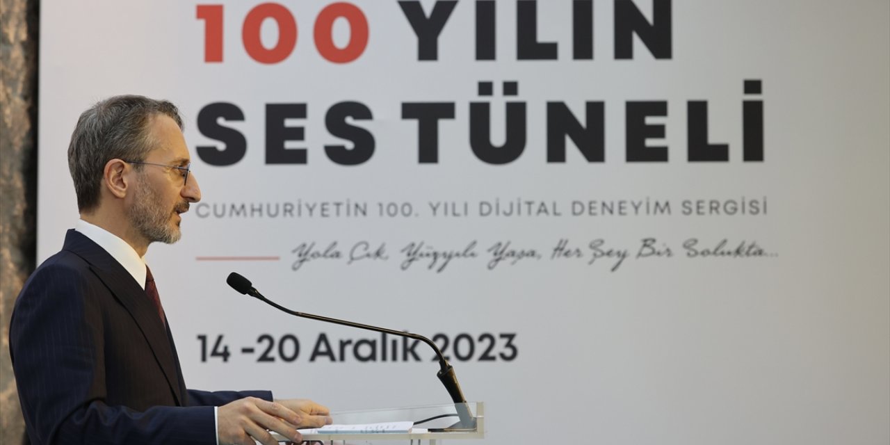 Cumhurbaşkanlığı İletişim Başkanı Altun, Cumhuriyet'in 100. Yılı Dijital Deneyim Sergisi'nin açılışına katıldı: