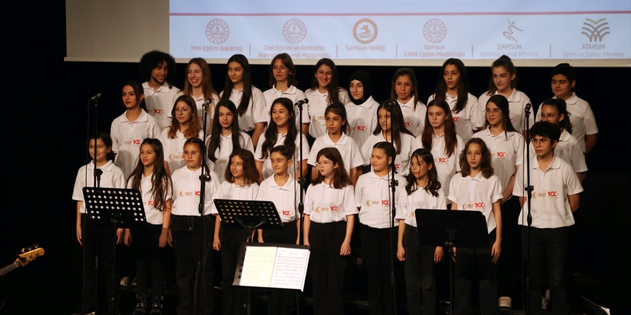 Samsun BİLSEM Çocuk ve Gençlik Korosu, 12 dilde konser verdi