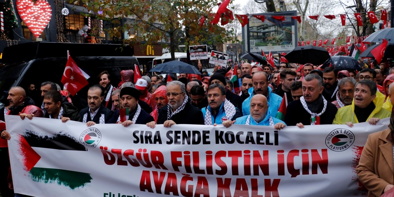 Kocaeli'de "Filistin'e Destek Yürüyüşü" yapıldı