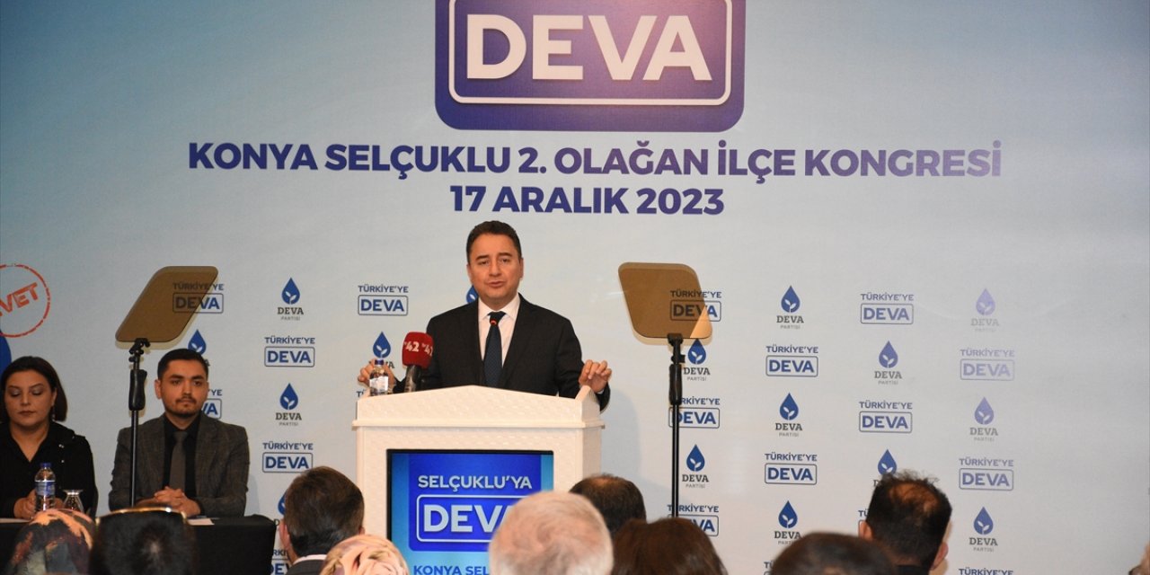 DEVA Partisi Genel Başkanı Babacan, Konya'da partisinin ilçe kongresine konuştu: