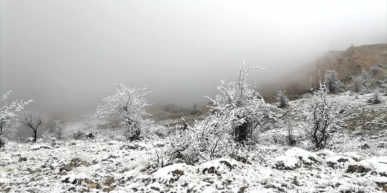 Amasya'da kar ve sis etkili oldu