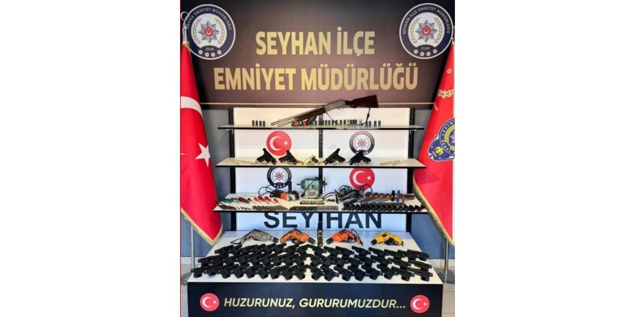 Adana'da kaçak silah imalatı operasyonunda 3 şüpheli yakalandı