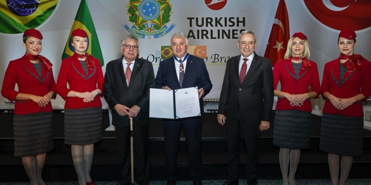 THY Genel Müdürü Ekşi'ye Brezilya Devlet Nişanı verildi