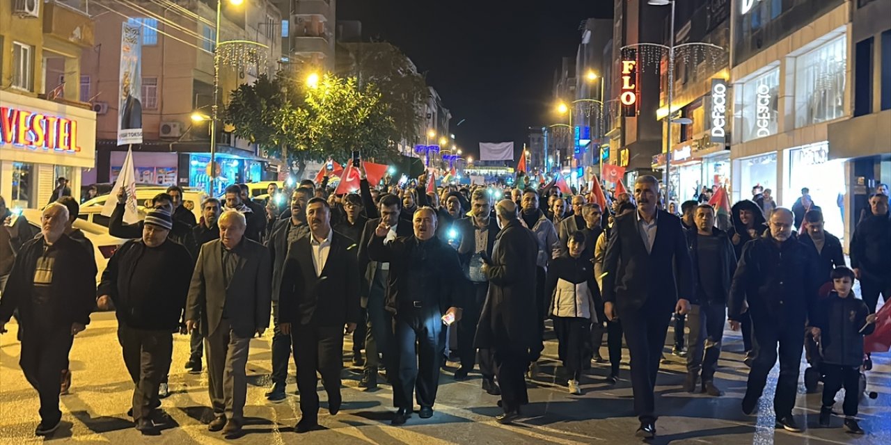 Hatay'da İsrail'in Gazze'ye saldırıları protesto edildi