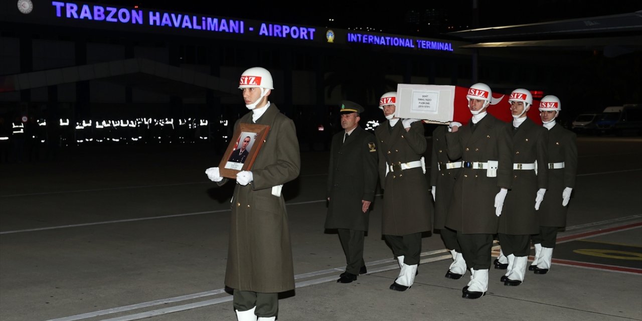 Şehit Piyade Uzman Onbaşı Yazıcı'nın cenazesi Trabzon'a getirildi