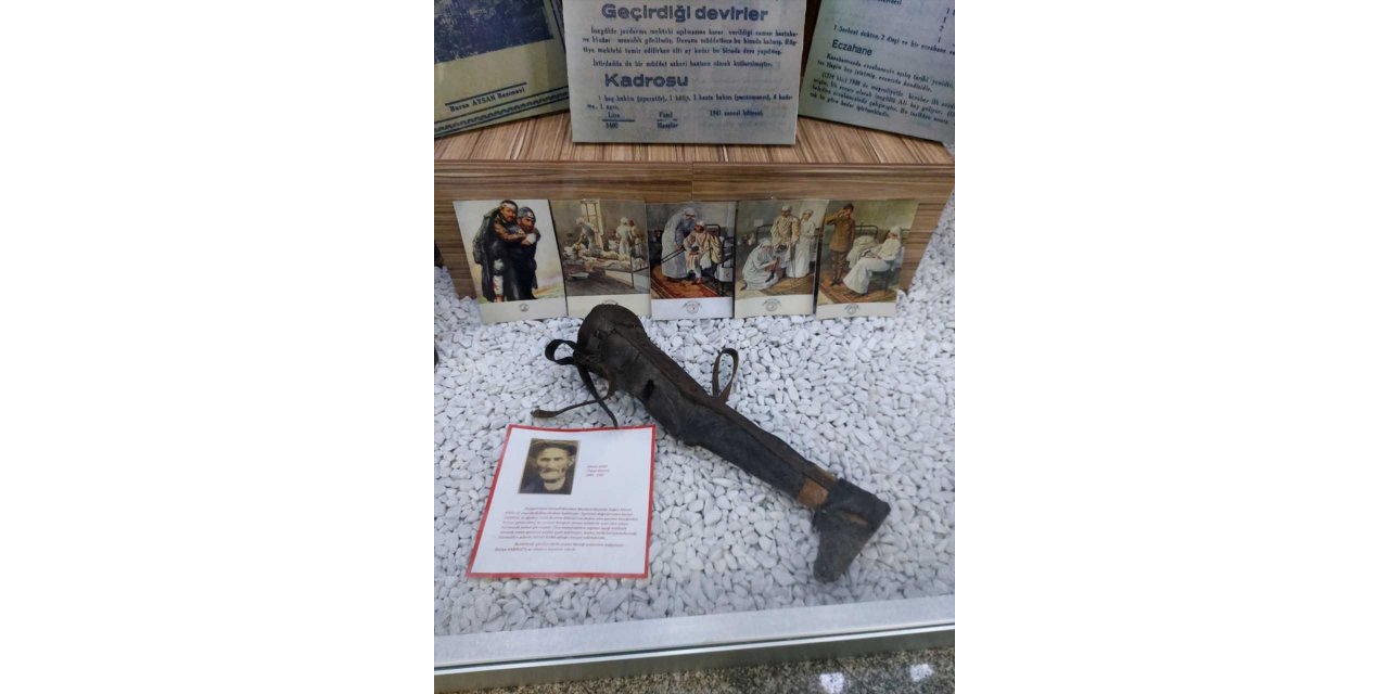 Balkan Savaşları gazisinin protez bacağı Bursa'da hastanedeki müzede sergileniyor