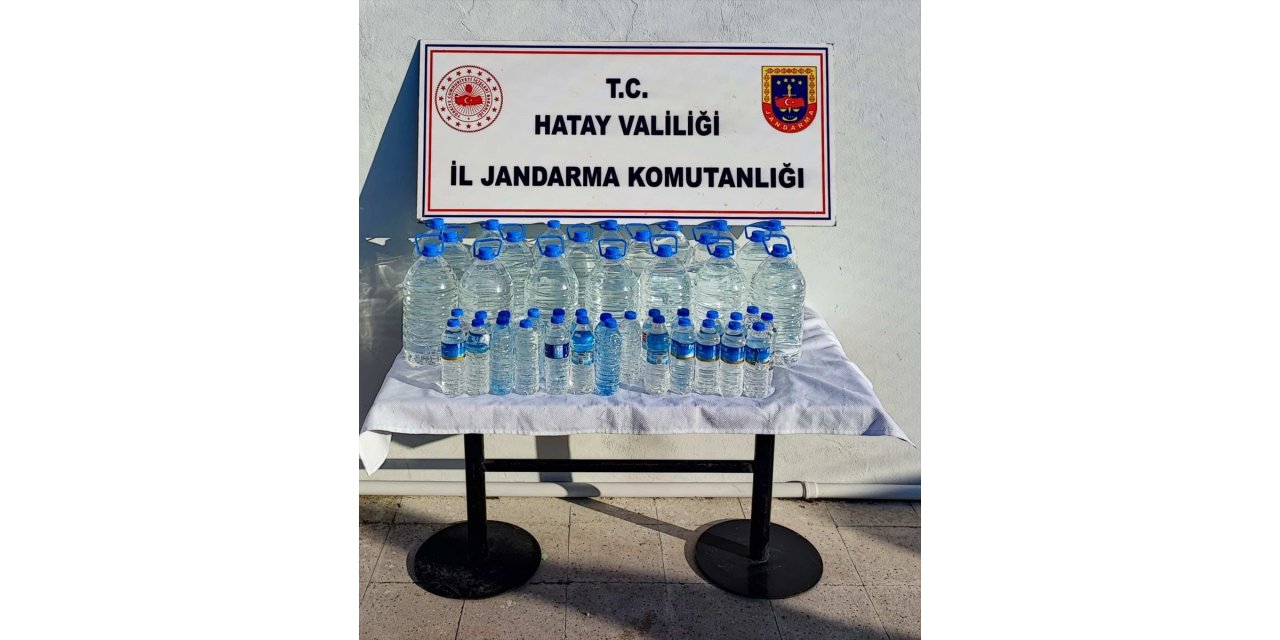 Hatay'da 1993 litre sahte içki ele geçirildi