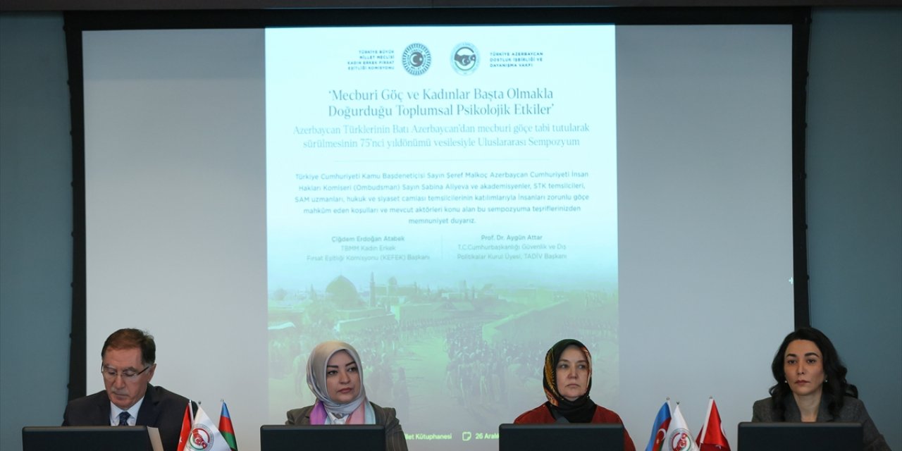 Ankara'da "Mecburi Göç ve Kadınlar Başta Olmakla Doğurduğu Toplumsal Psikolojik Etkiler"  sempozyumu