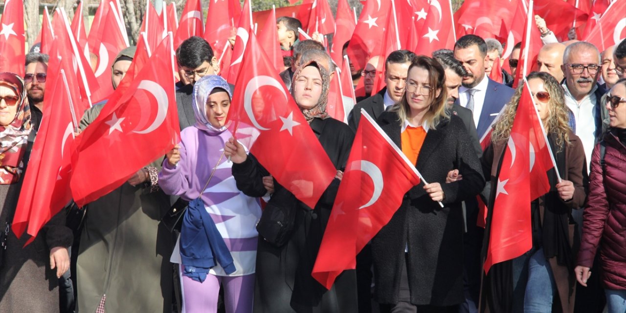 Kayseri'de terör saldırıları protesto edildi