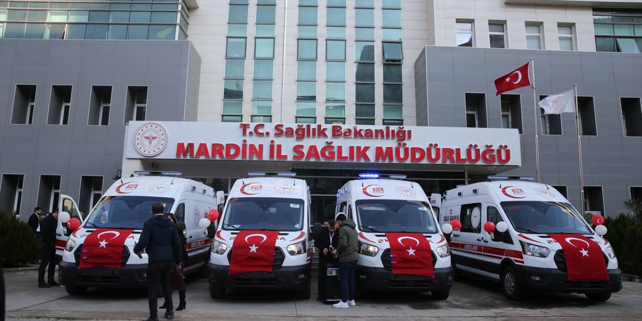 Sağlık Bakanlığınca Mardin'e gönderilen 4 ambulans hizmete alındı