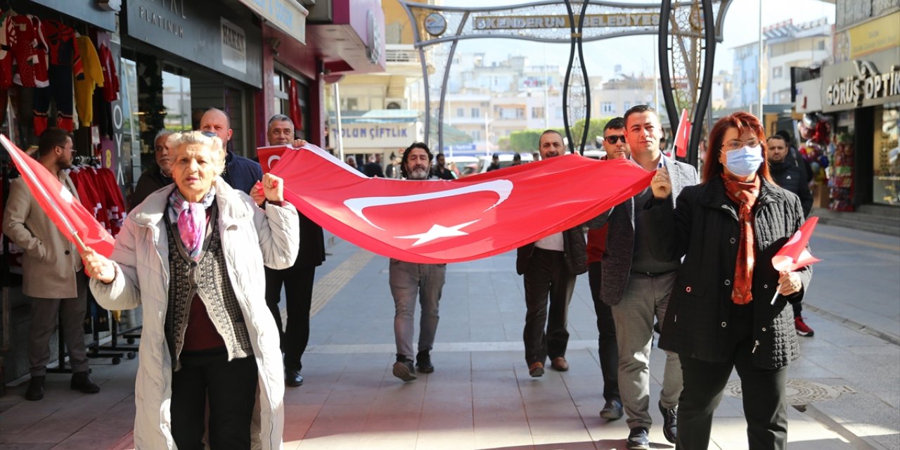 Hatay'da şehit askerleri anma yürüyüşü düzenlendi