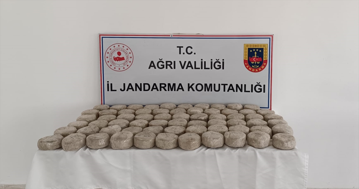 Ağrı kırsalında 33 kilo 621 gram eroin bulundu