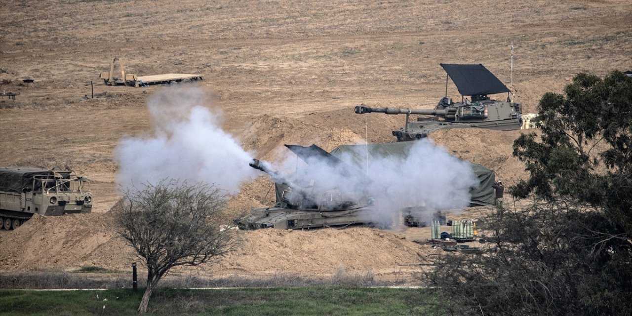 AA ekibi İsrail askerlerinin toplanma alanını ve Gazze'ye düzenlediği saldırıları görüntüledi