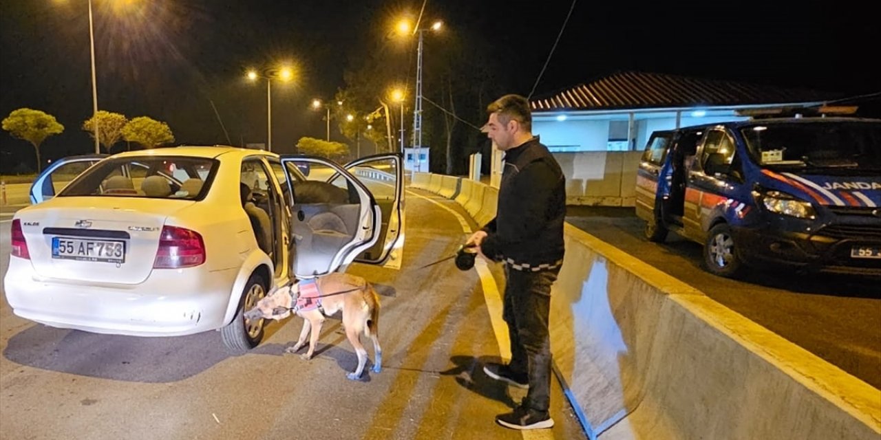 Samsun'da jandarma ekipleri yılbaşı gecesi yoğun denetim yaptı