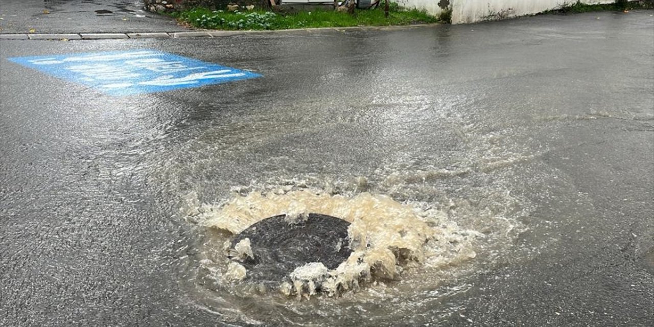 Bodrum'da sağanak etkili oldu