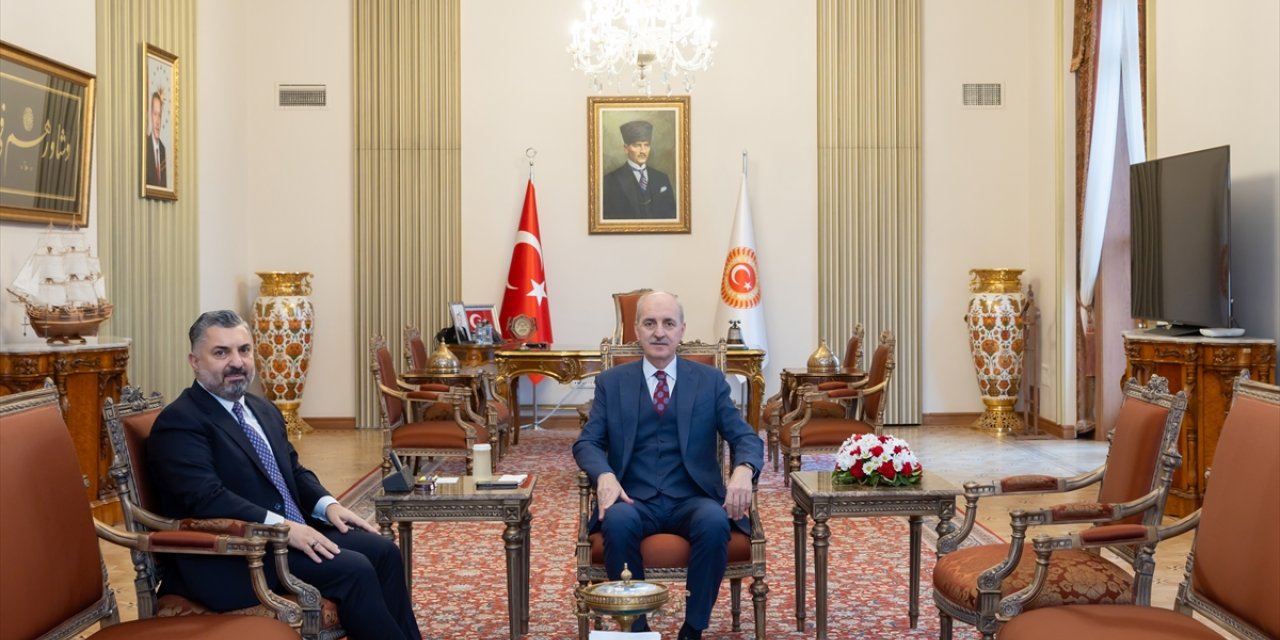 TBMM Başkanı Kurtulmuş, RTÜK Başkanı Şahin'i kabul etti