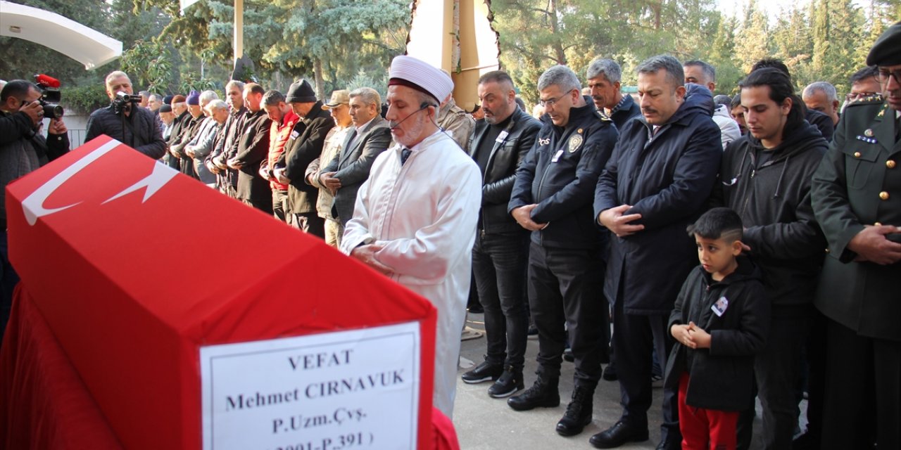 Kalp yetmezliği sonucu vefat eden Piyade Uzman Çavuş Cırnavuk, Kilis'te defnedildi