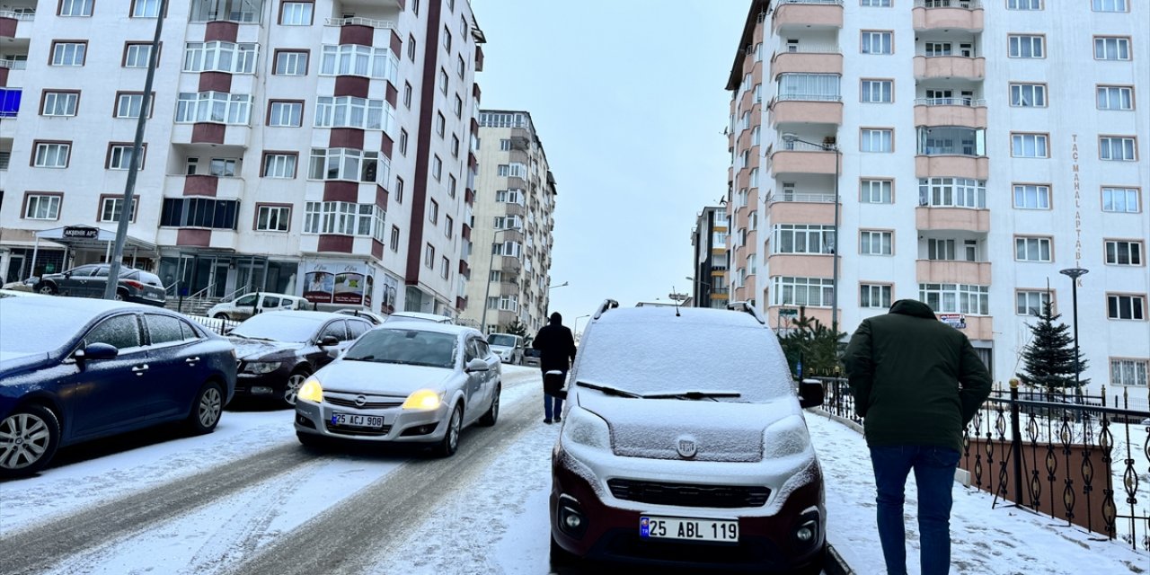 Erzurum, Ardahan ile Kars'ta kar yağışı ve soğuk hava etkili oluyor