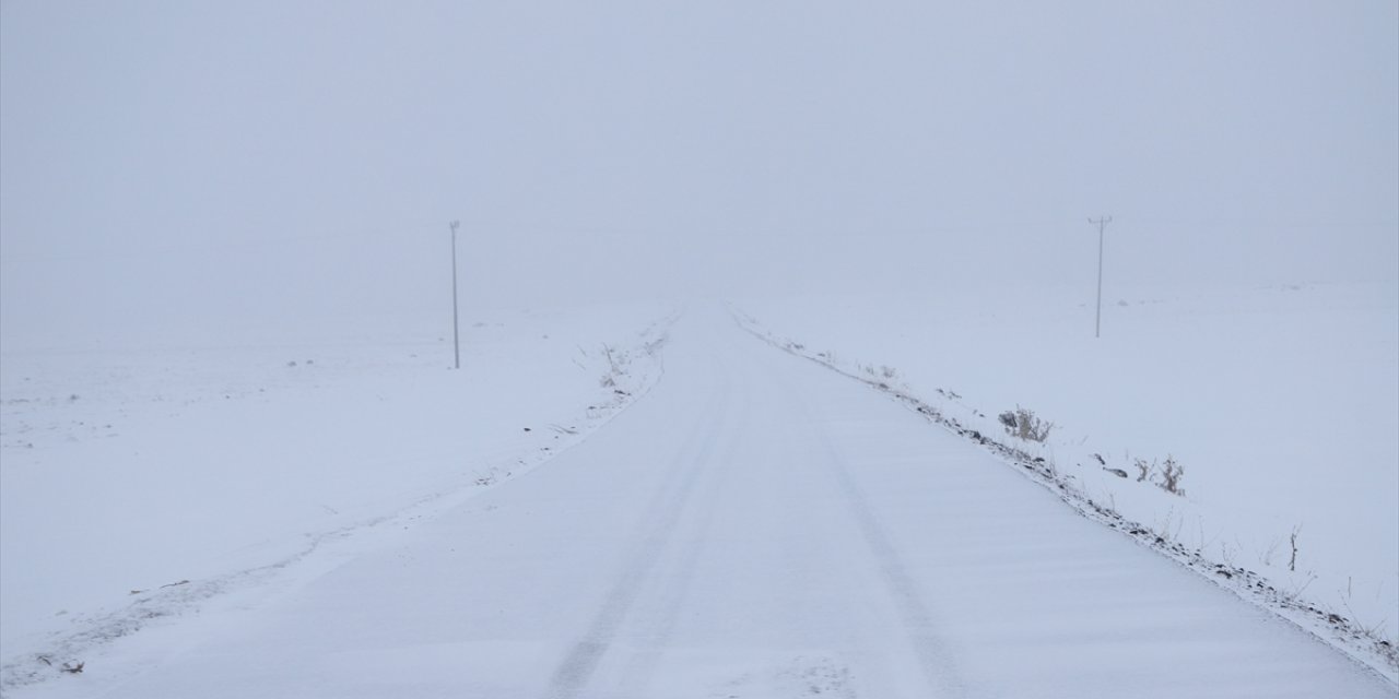 Kars'ta kar ve tipi etkili oluyor