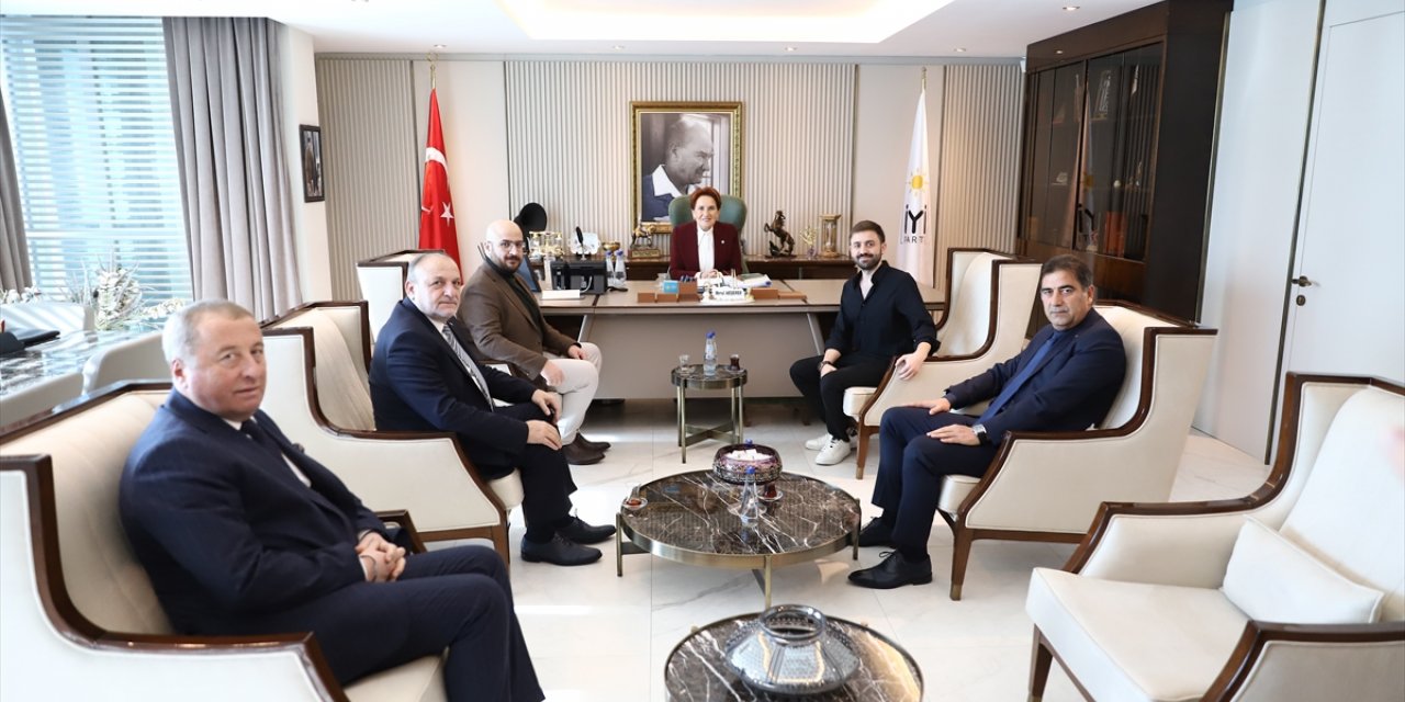 İYİ Parti Genel Başkanı Akşener, gazeteci Kafkas ve Çardaklı'yı kabul etti