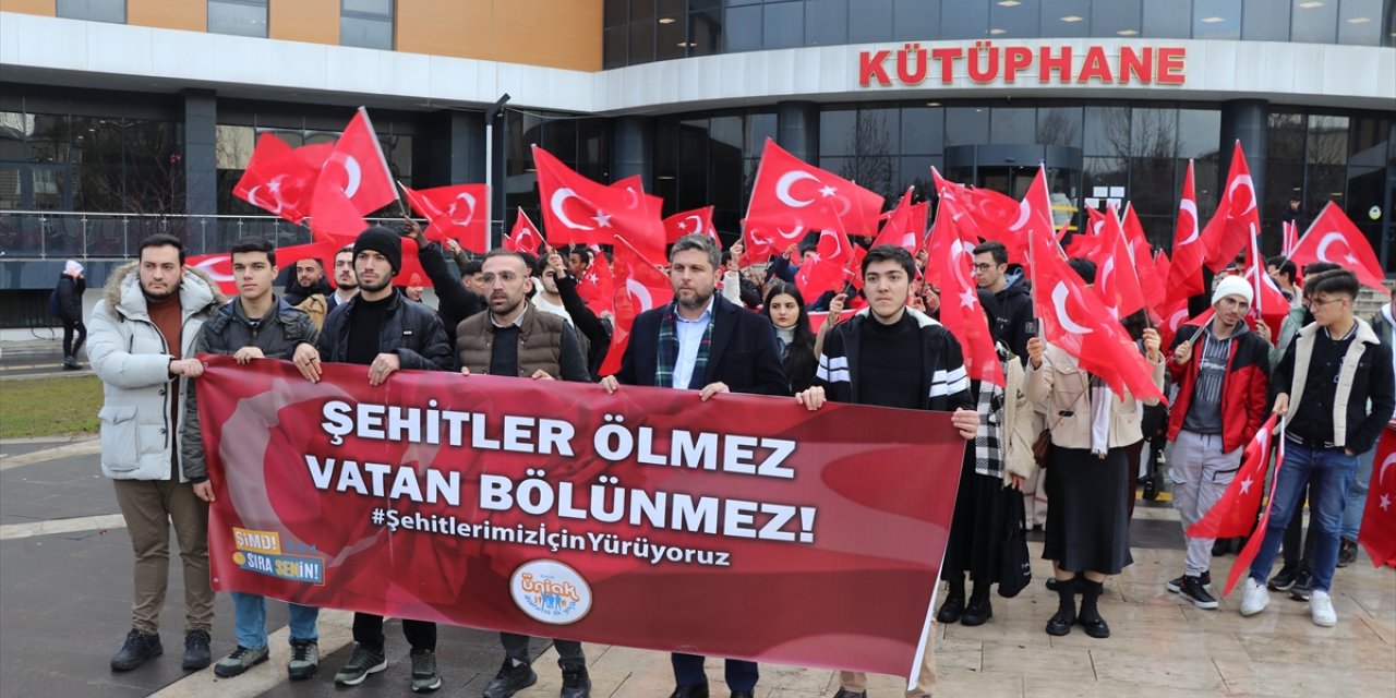 Elazığ'da "Teröre Lanet Yürüyüşü" düzenlendi