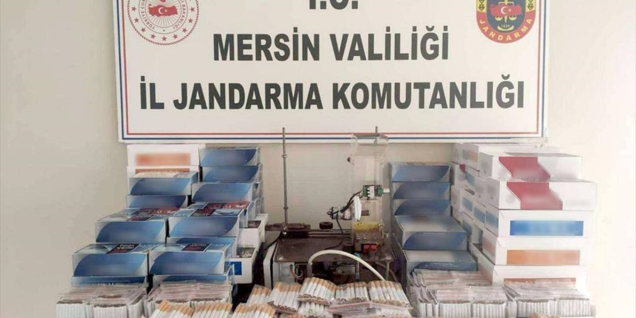 Mersin'de 100 bin makaron ele geçirildi