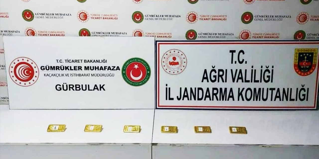 Ağrı'da 20 kilo 596 gram külçe altın ele geçirildi