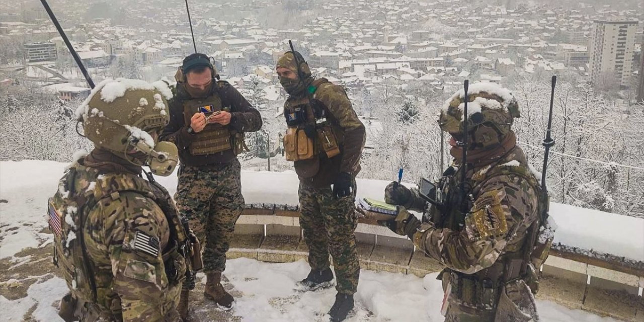 Bosna Hersek ve ABD silahlı kuvvetleri ortak tatbikat yaptı