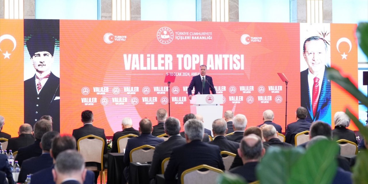 İçişleri Bakanı Yerlikaya, Valiler Toplantısı'nda konuştu: