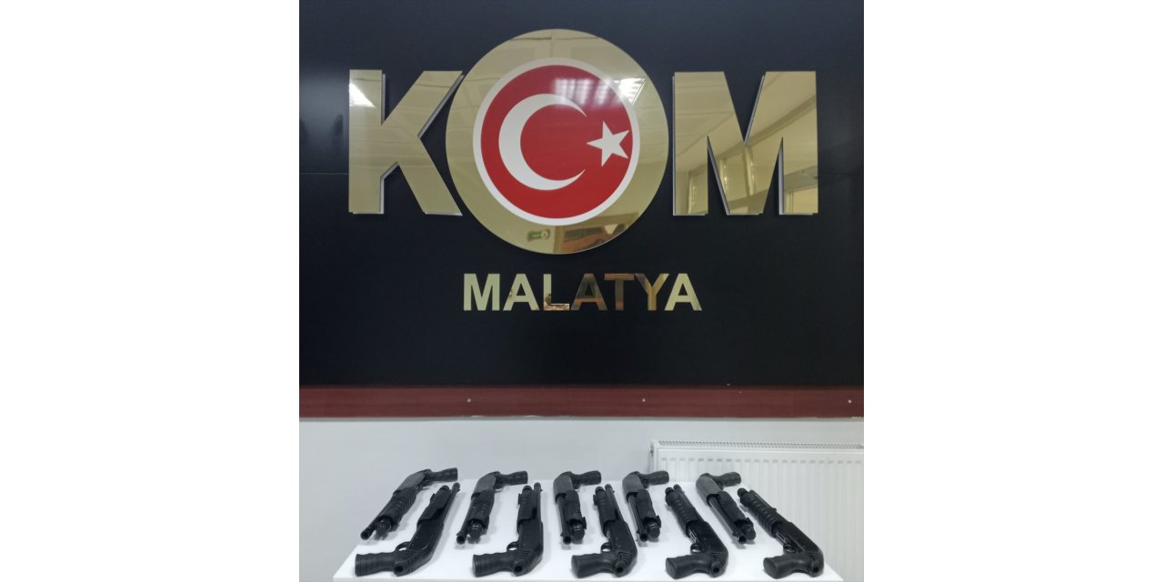 Malatya'da ruhsatsız 10 tüfek ele geçirildi