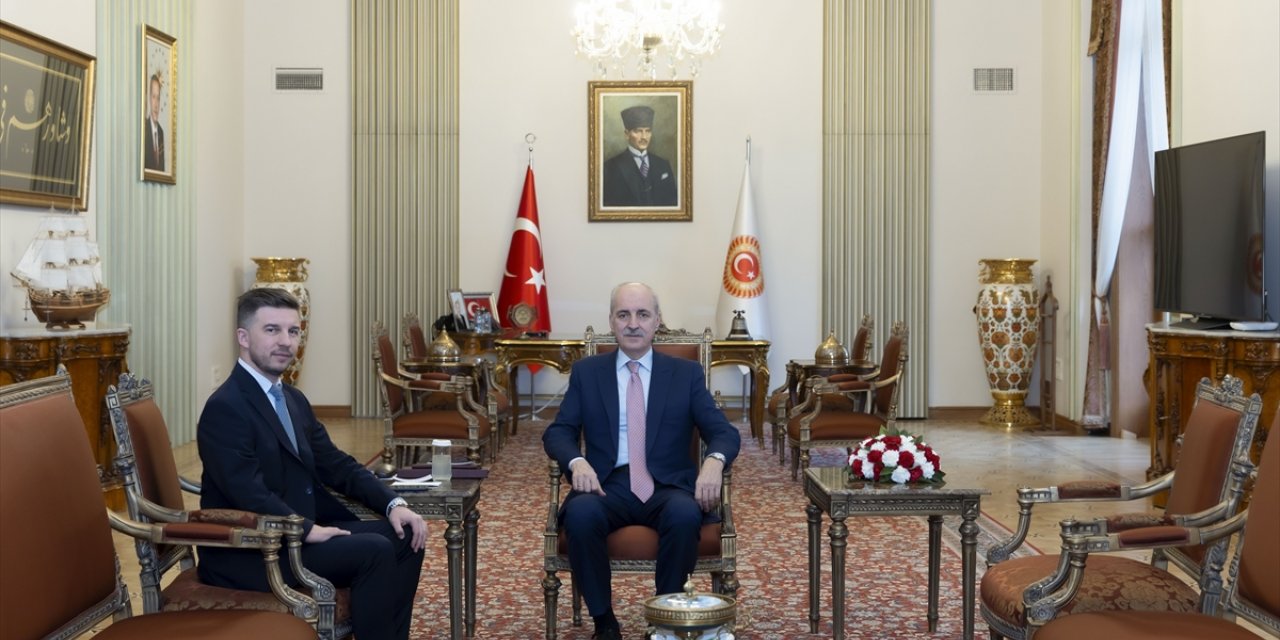 TBMM Başkanı Kurtulmuş, Bosna Hersek'in Ankara Büyükelçisi Alagiç'i kabul etti