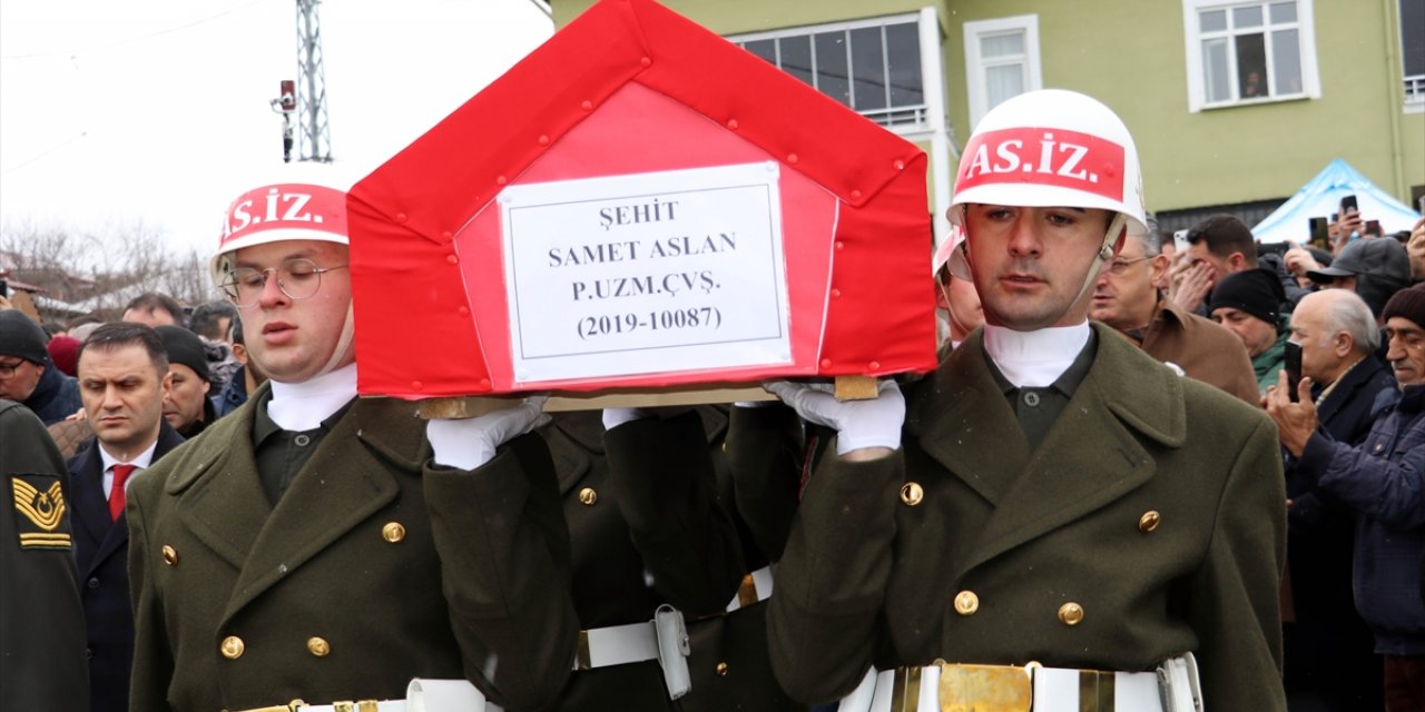 Şehit Piyade Uzman Çavuş Samet Aslan, Amasya'da son yolculuğuna uğurlandı