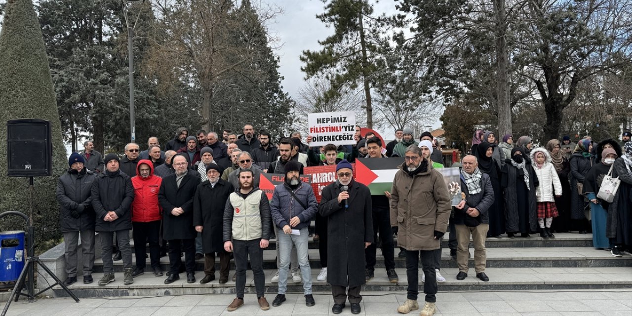 Çorum'da "Gazze için acil ateşkes" etkinliği düzenlendi