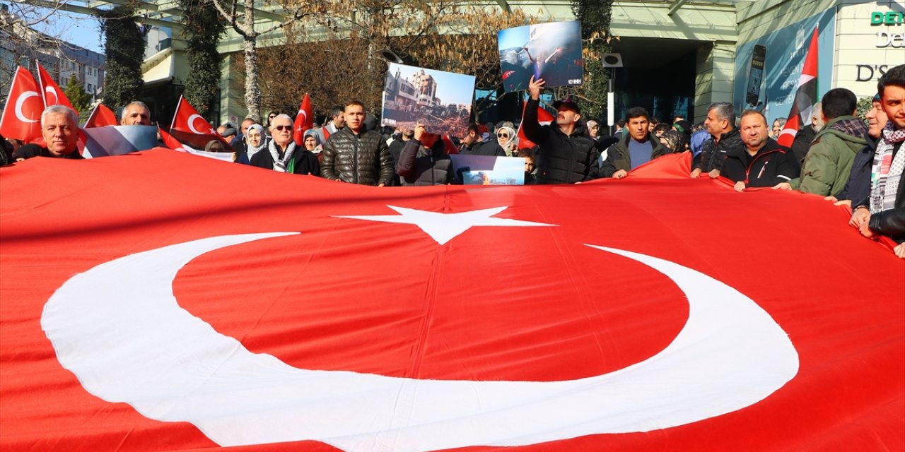 Trakya'da İsrail'in Gazze'ye yönelik saldırıları ve terör protesto edildi