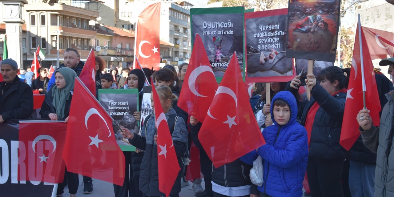 Bursa ve çevre illerde teröre tepki, Gazze'ye destek yürüyüşleri yapıldı