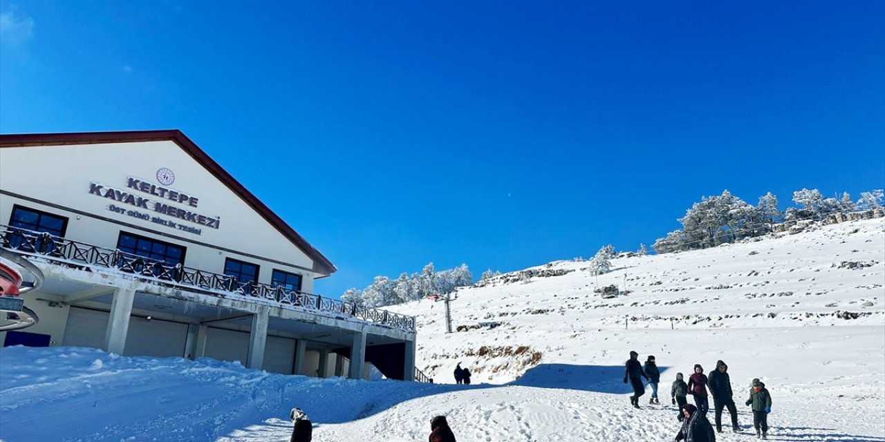 Keltepe Kayak Merkezi'nde hafta sonu yoğunluğu