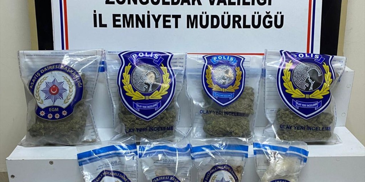 Zonguldak'ta 2 kilo 210 gram uyuşturucu ele geçirildi