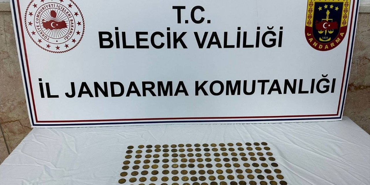 Bilecik'te 177 sikke ele geçirildi, 1 zanlı yakalandı