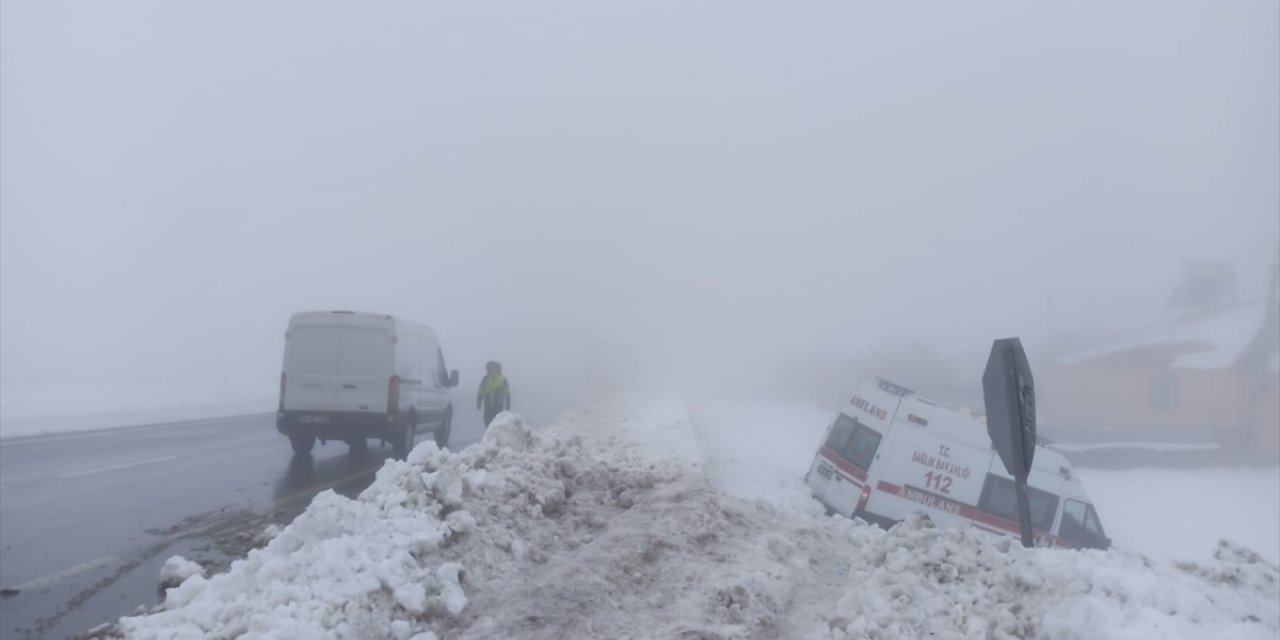 Bingöl'de ambulansın şarampole devrilmesi sonucu 6 kişi yaralandı