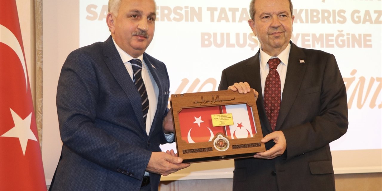 KKTC Cumhurbaşkanı Tatar, Trabzon'da Kıbrıs gazileriyle bir araya geldi: