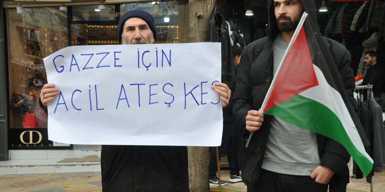 Şanlıurfa'da İsrail'in Gazze saldırıları protesto edildi