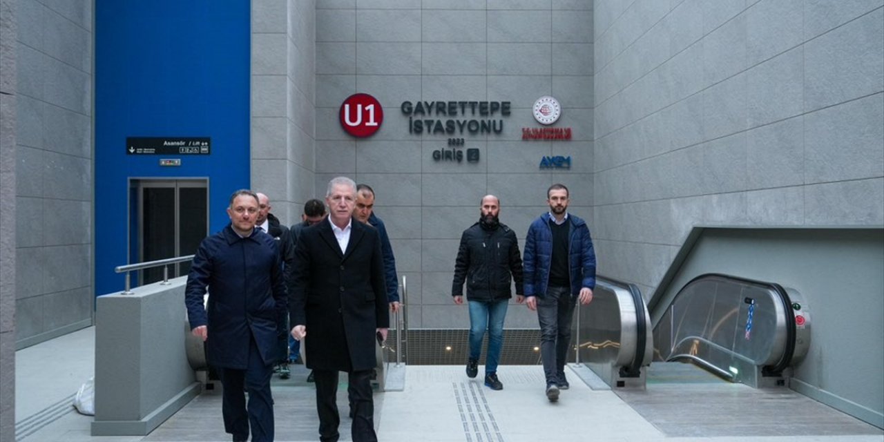 İstanbul Valisi Gül, Gayrettepe-İstanbul Havalimanı Metro Hattı'nı inceledi